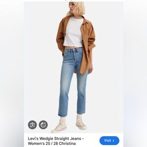 Levis wedgie in Christina wash